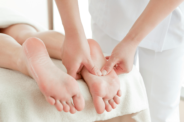 masažas hallux valgus